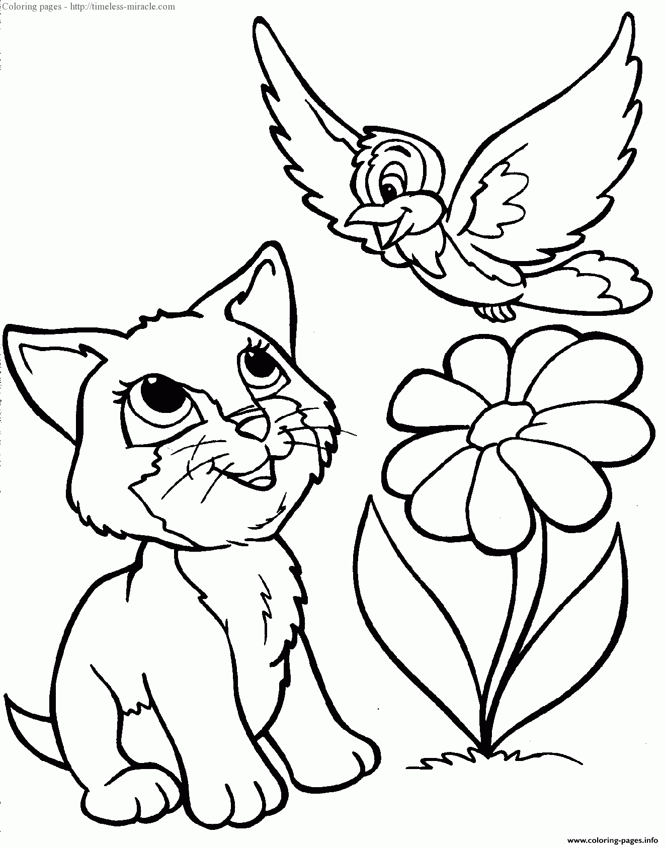 Cat For Girls coloring