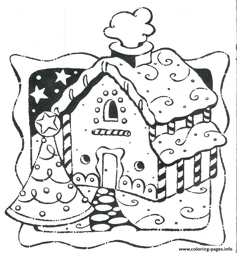 Gingerbread House 9 coloring