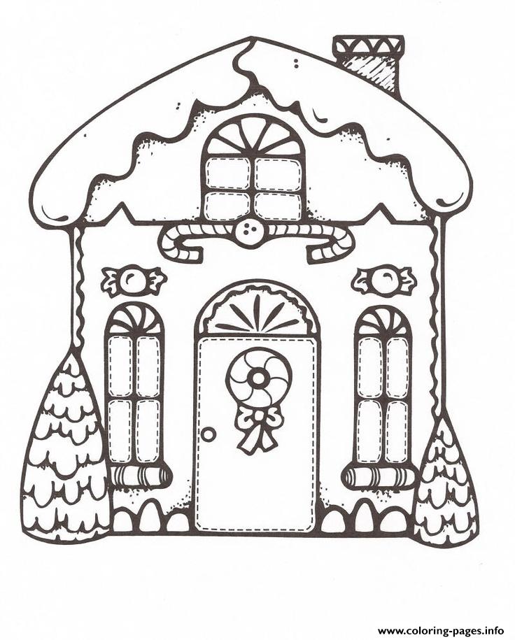 Christmas Gingerbread House 1 coloring