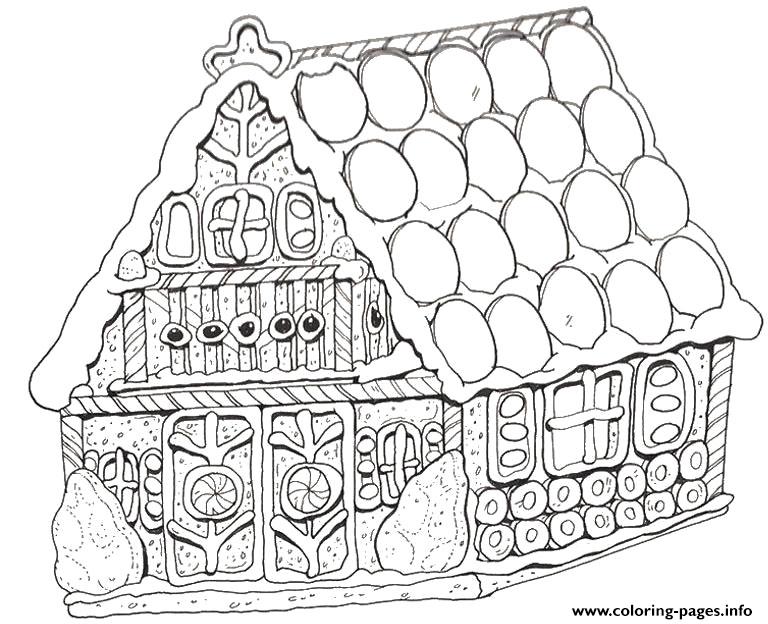 Gingerbread House 10 coloring