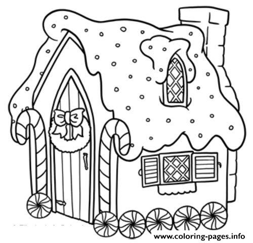 Gingerbread House 3 coloring