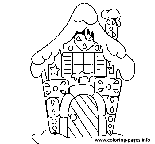 Gingerbread House 5 coloring