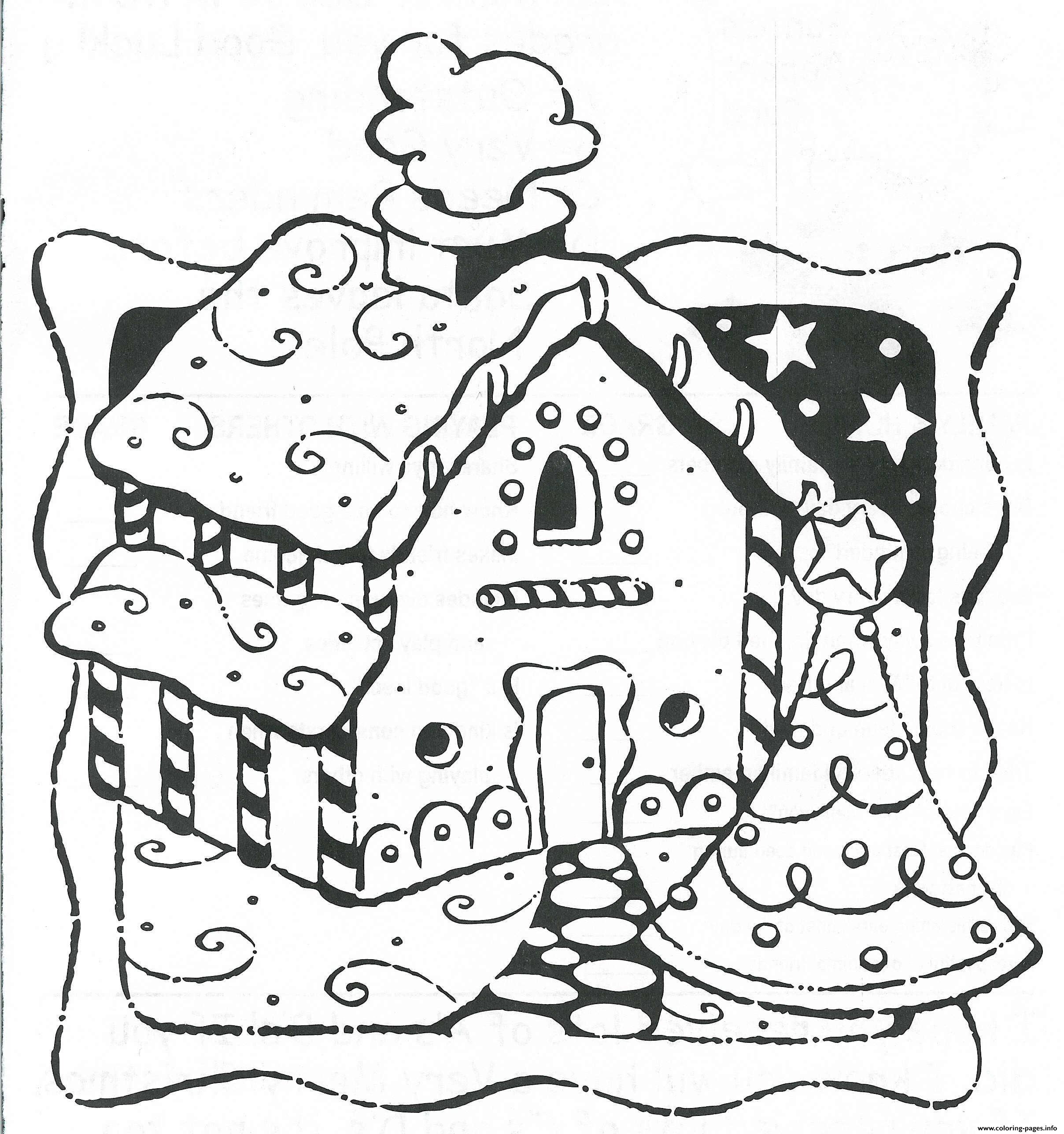 Gingerbread House 11 coloring