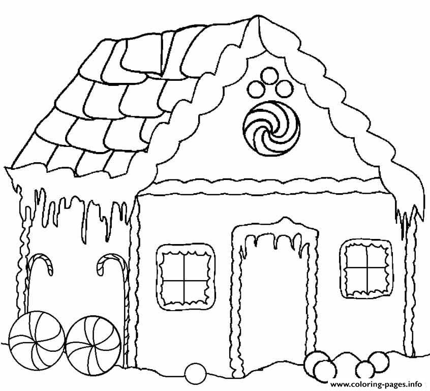 Gingerbread House 13 coloring