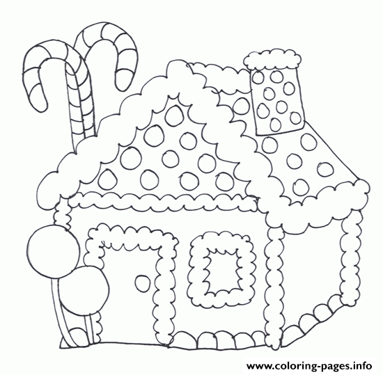 Gingerbread House For Kids coloring
