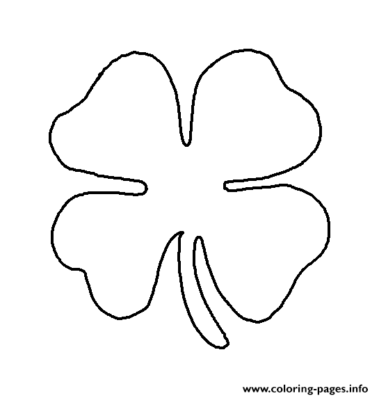 Shamrock Symbol Of Ireland Saint Patricks Day coloring