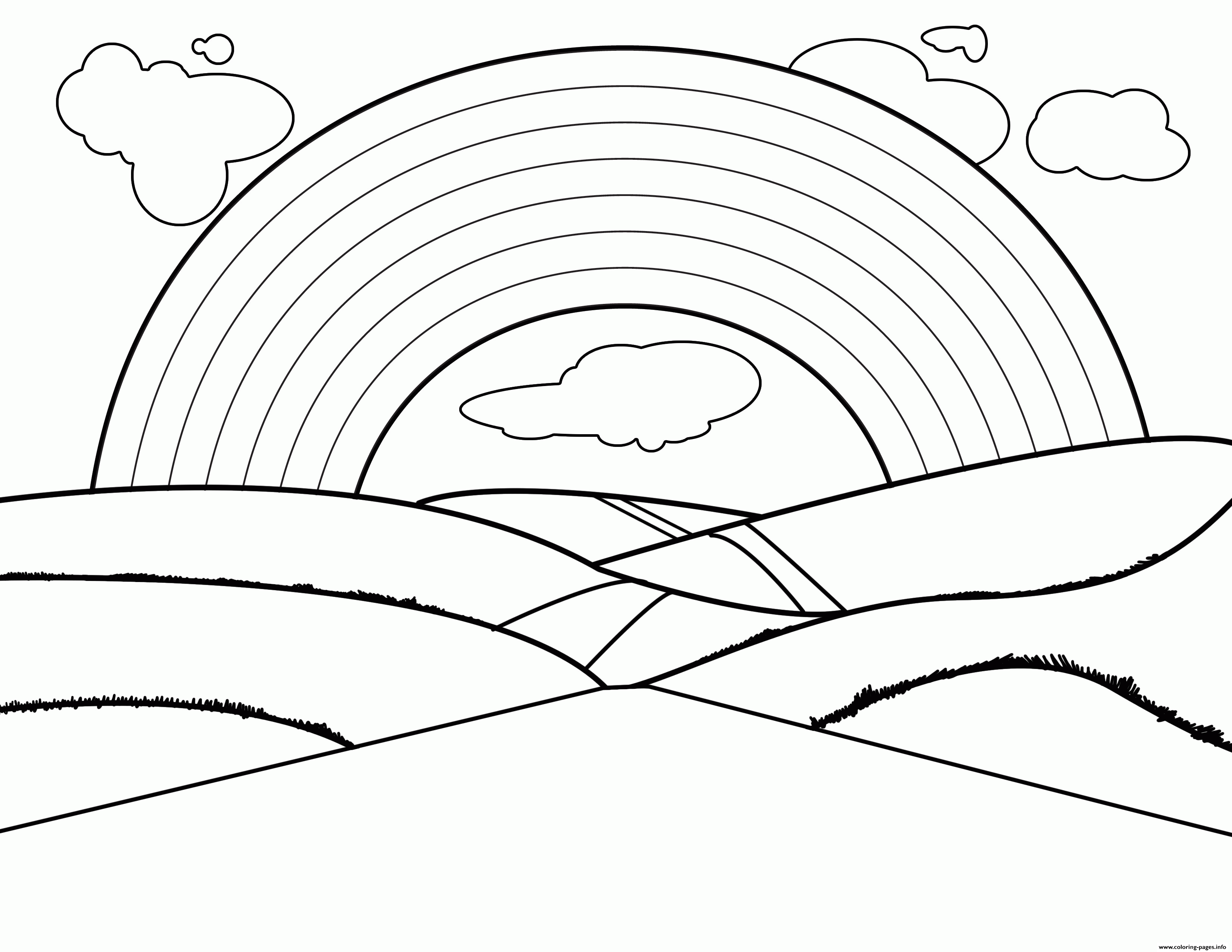 Rainbow Coloring Pages And Book coloring