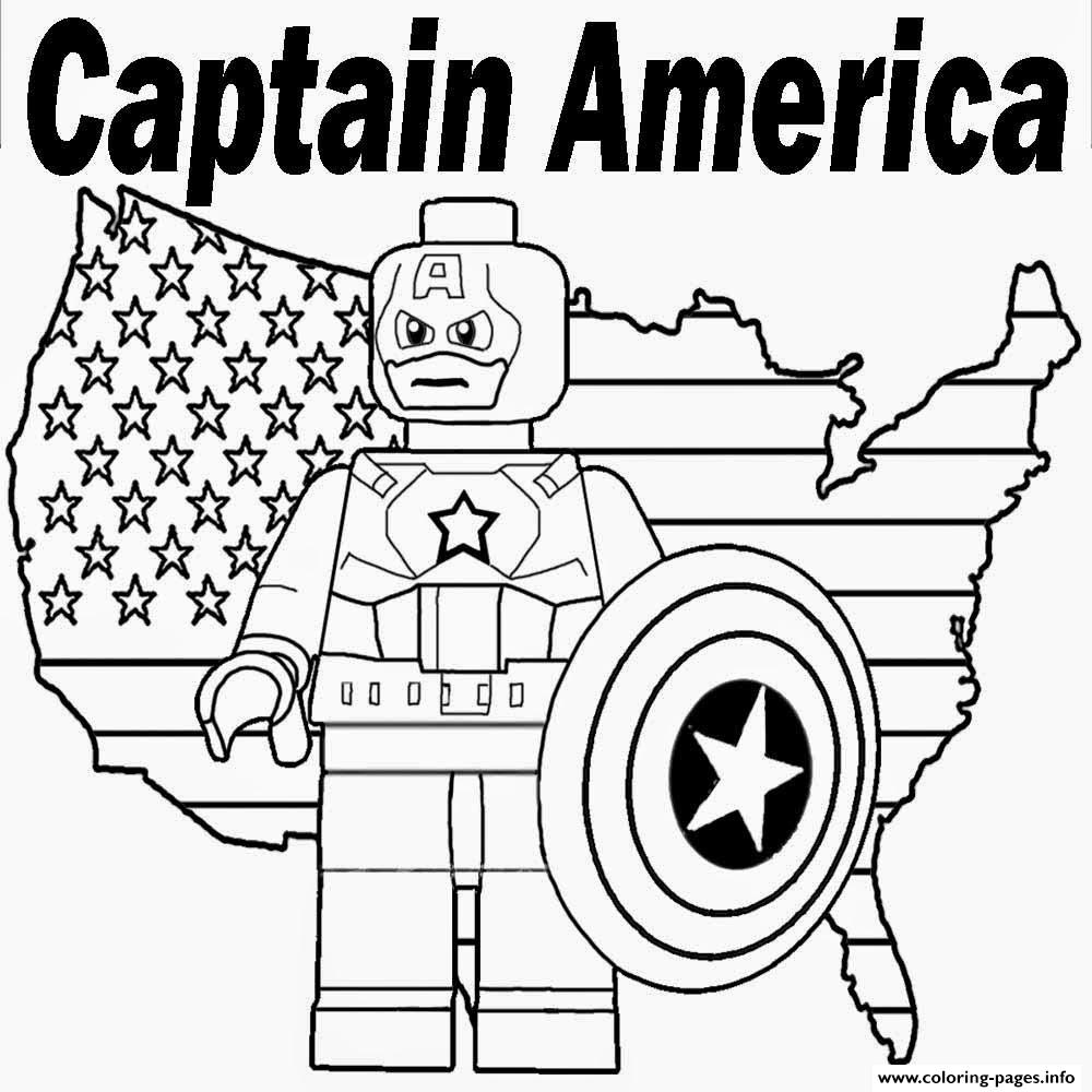 Gambar Marvel Heroes Captain America Colouring Page Pics Steve Rogers ...