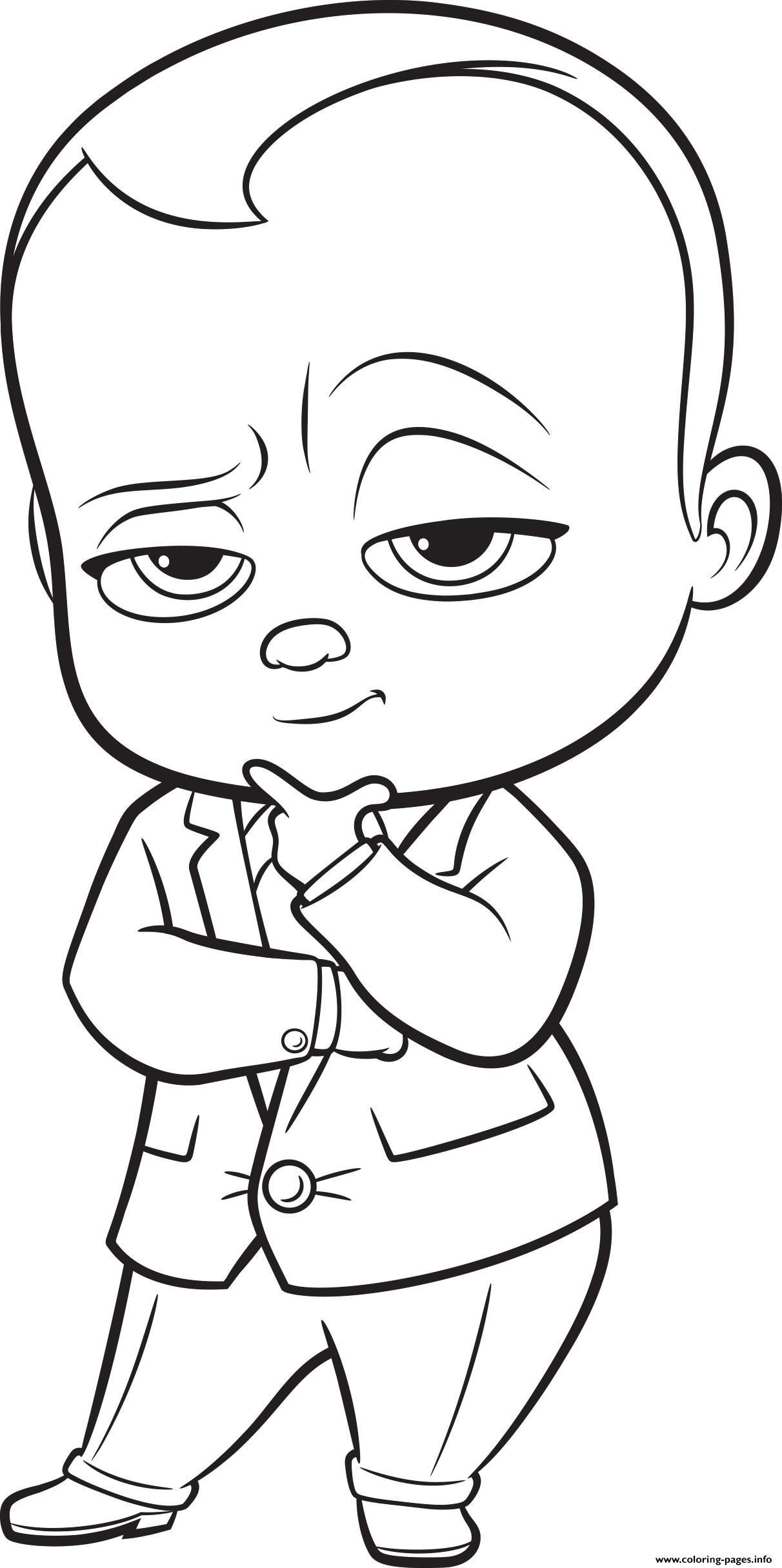 Gambar Boss Baby Colouring Coloring Pages Printable Print Download 217 ...