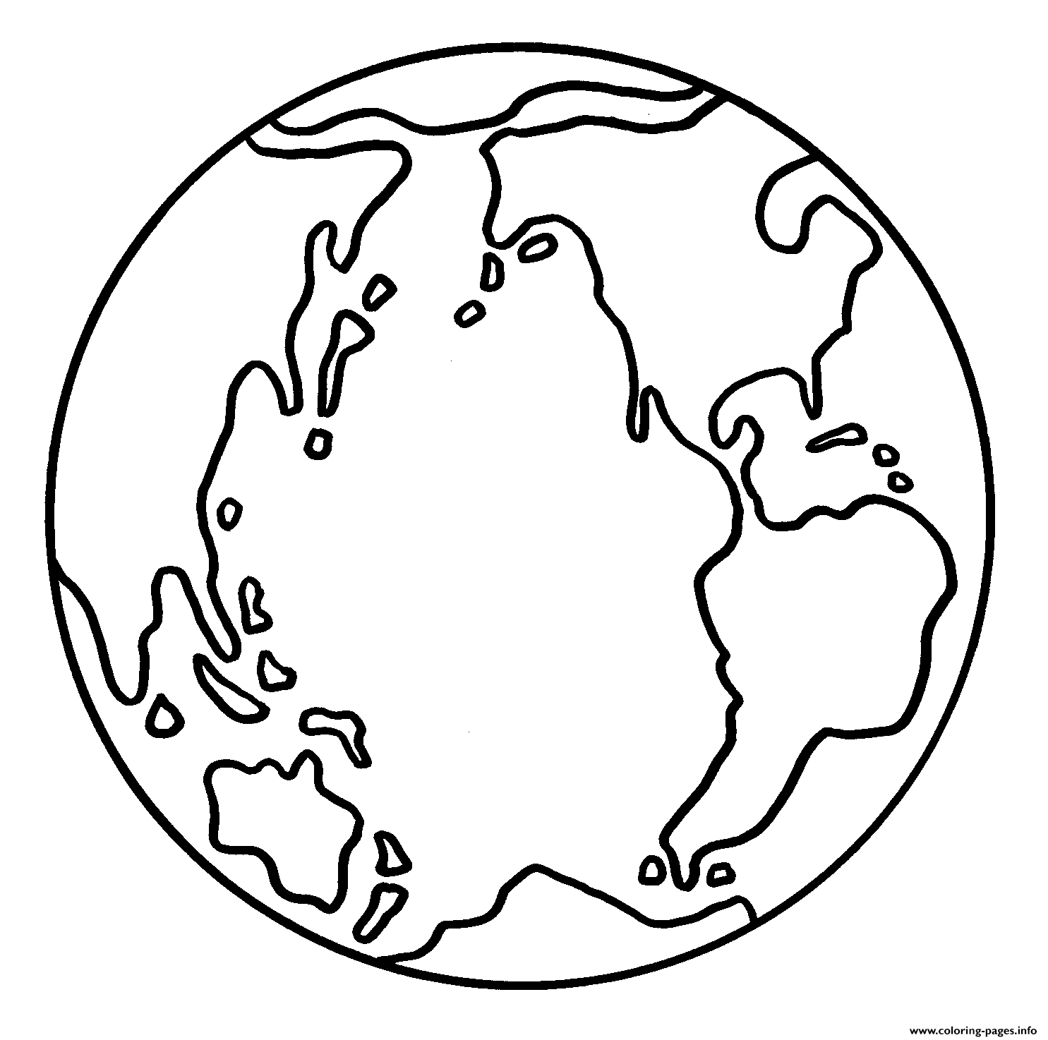 Earth For Kids coloring