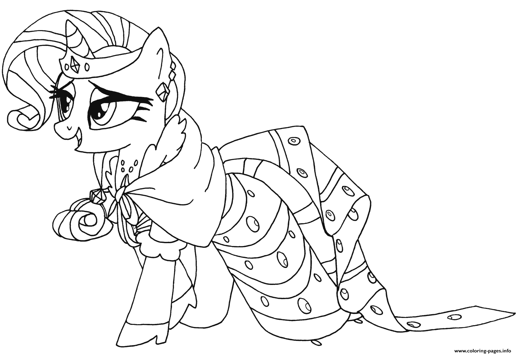 Rarity My Little Pony Coloring Pages Printable