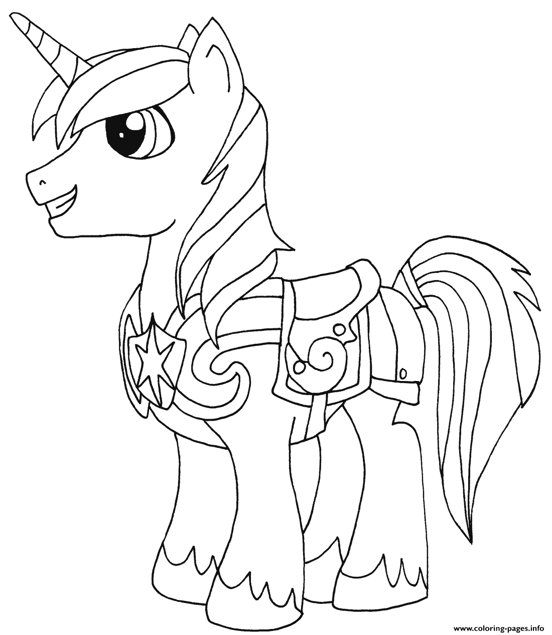 Shining Armor My Little Pony coloring