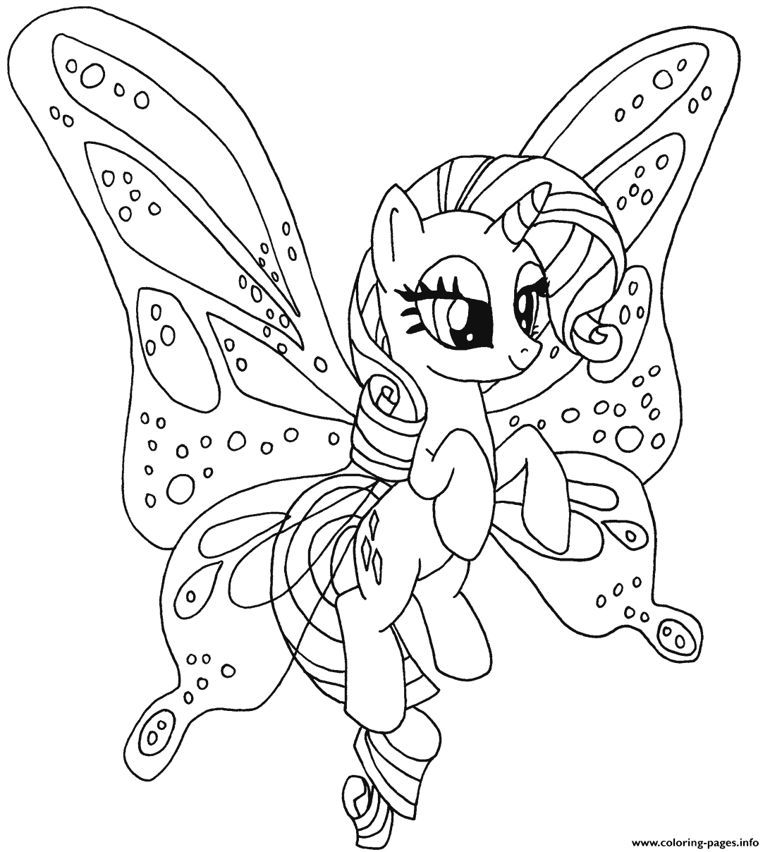 Rarity Pony My Little Pony Coloring Pages Printable