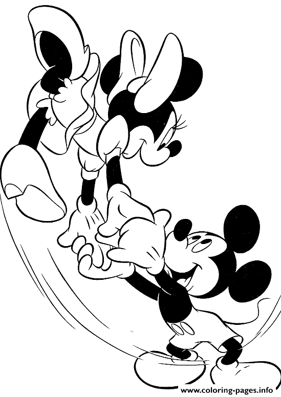 Happy Mice Disney coloring