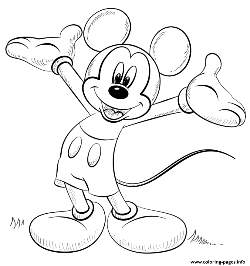 Mickey Mouse Disney Coloring Pages Printable