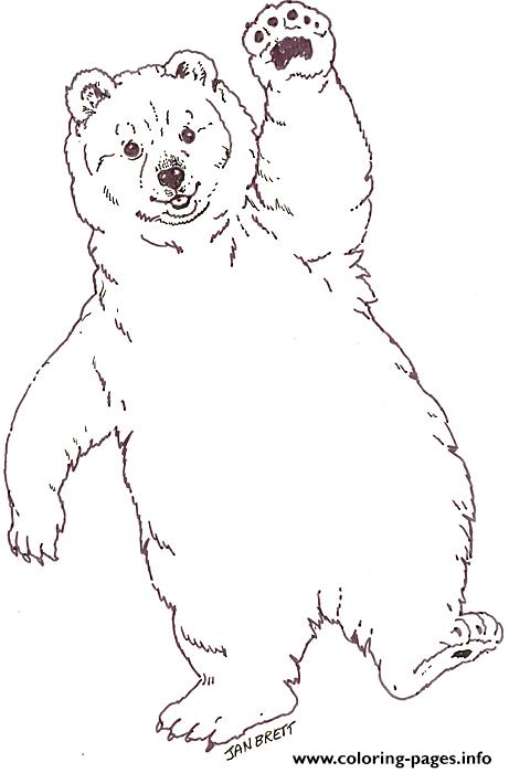 Mural Tsb Polar Baby Bear By Jan Brett coloring