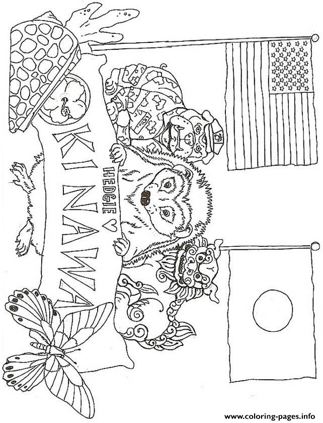 Hedgie Loves Okinawa Coloring Page By Jan Brett coloring