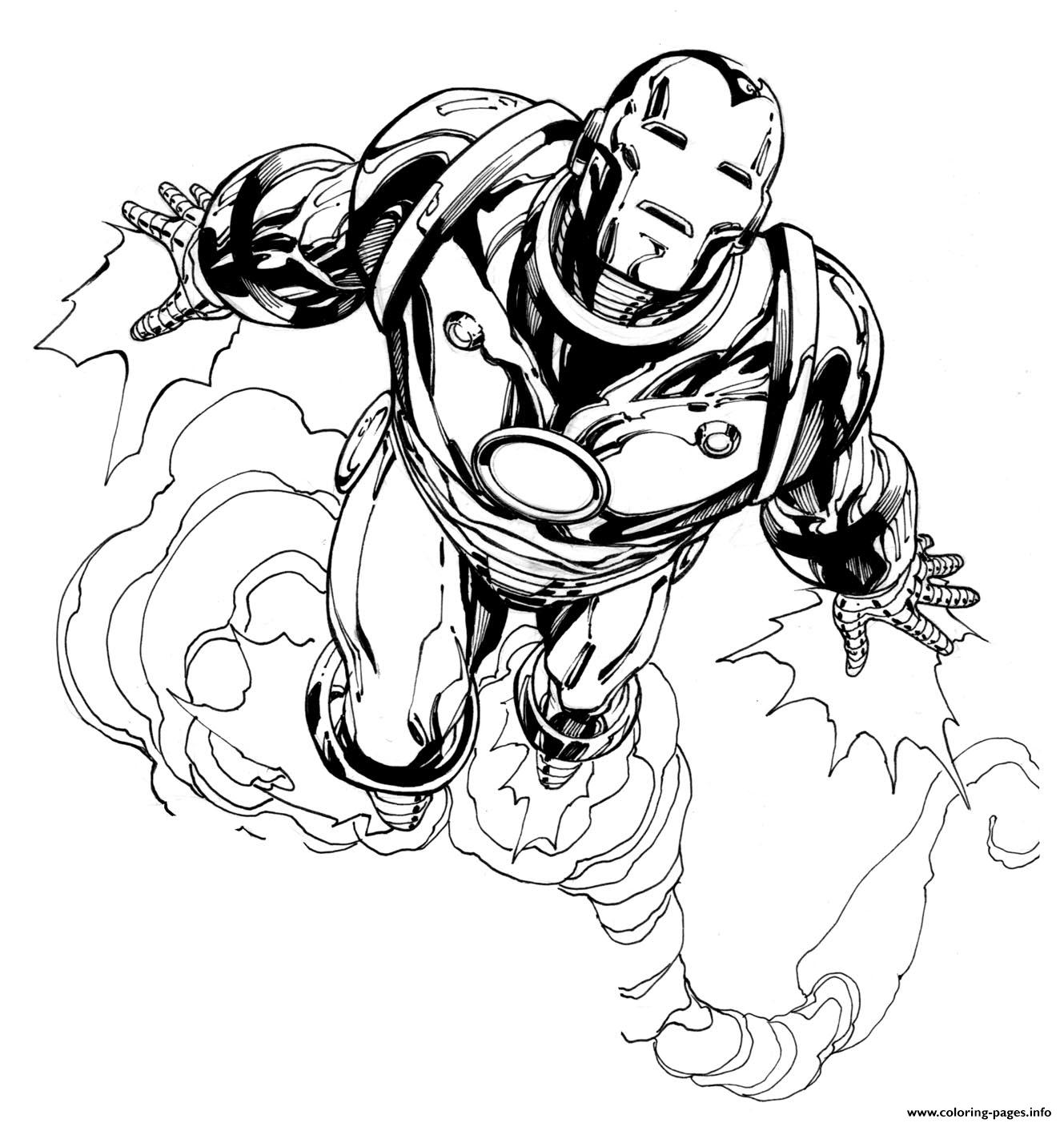 Iron Man 130 Superheros coloring