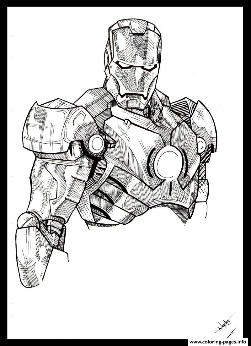 Iron Man 39 Superheros coloring