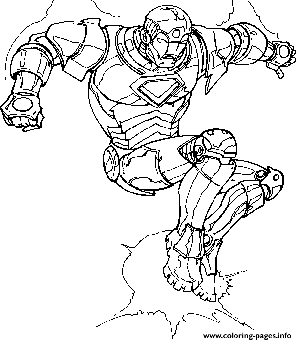 Iron Man 50 Superheros coloring