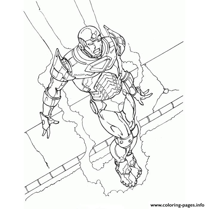 Iron Man Et Son Armure Superheros coloring
