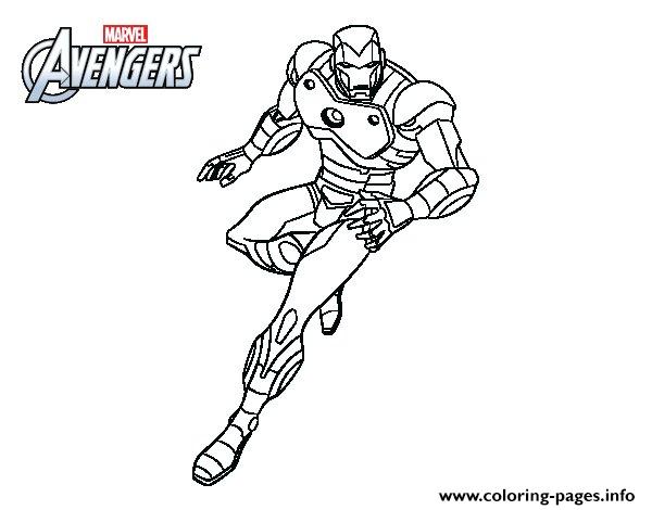 Iron Man Avengers Superheros coloring