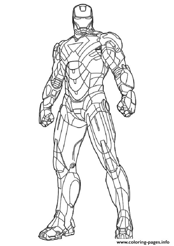 Mark 2 A4 Avengers Marvel Coloring Pages Printable