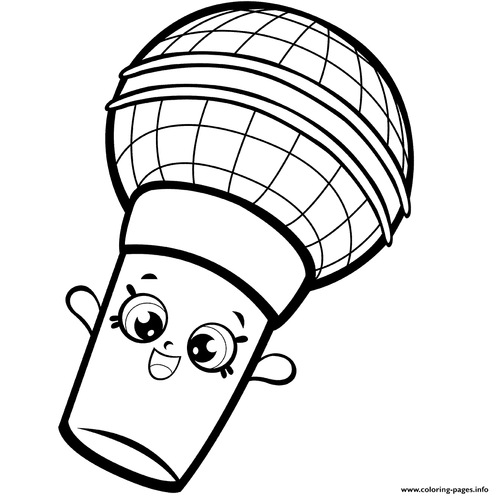 Download Season 7 Microphone Colouring Page Season Seven Shopkins 2017 Coloring Pages Printable