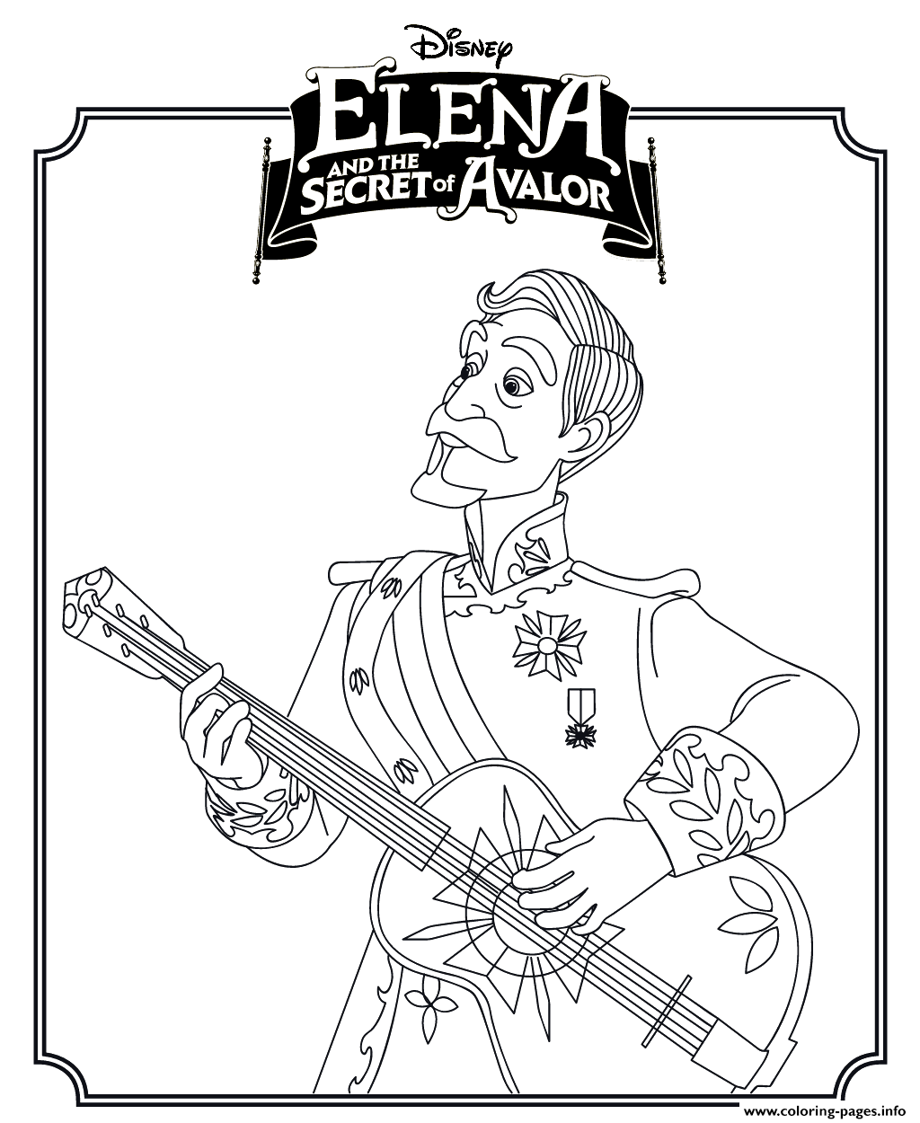 Elena And The Secret Of Avalor Coloring Page coloring
