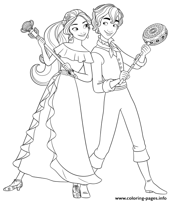 6600 Top Disney Coloring Pages Elena For Free