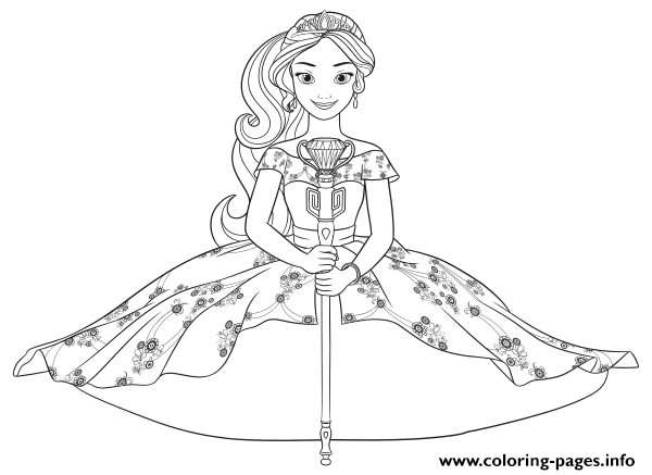 Princess Elena Disney Princess coloring