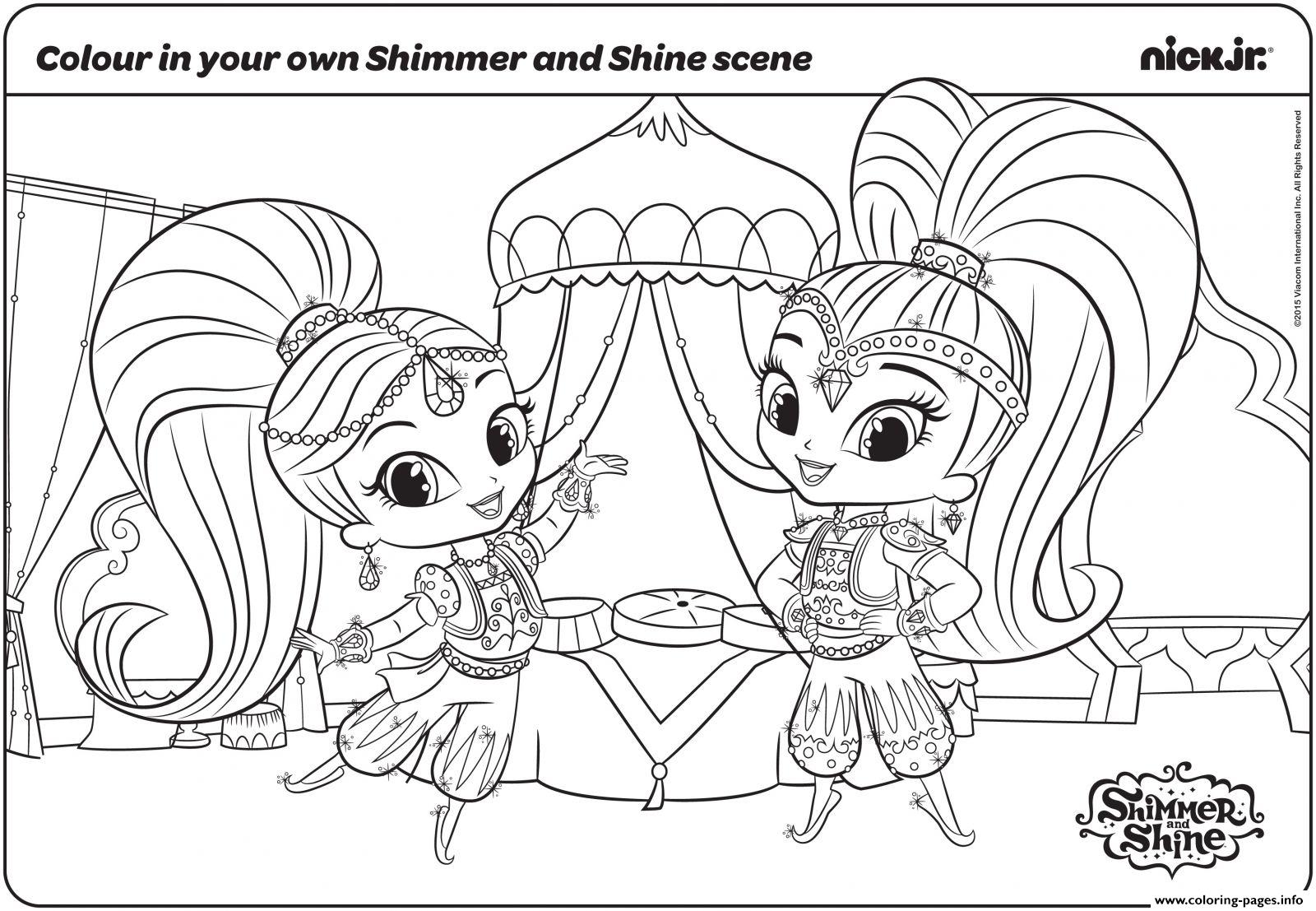 4600 Coloring Pages Shimmer And Shine For Free