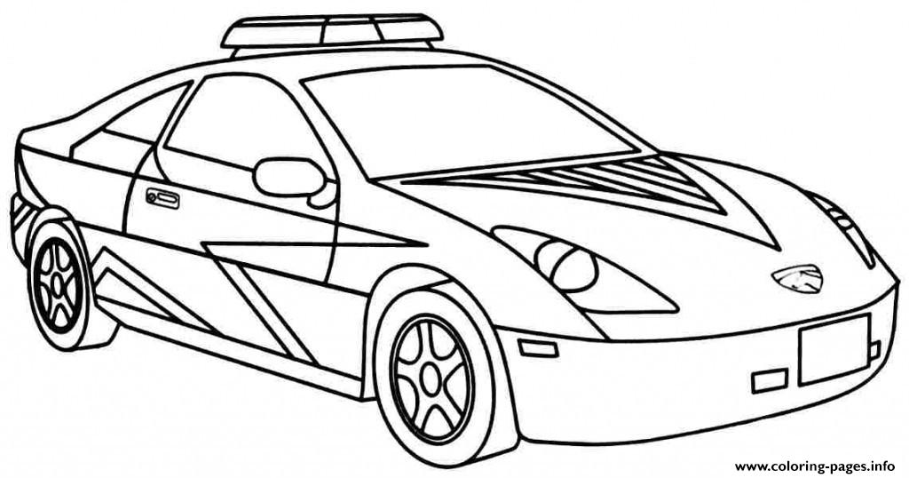 Cool Police Car coloring