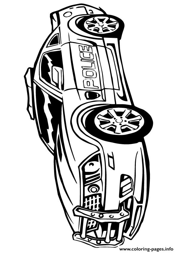 Transformers Police Car Color A4 Coloring Pages Printable