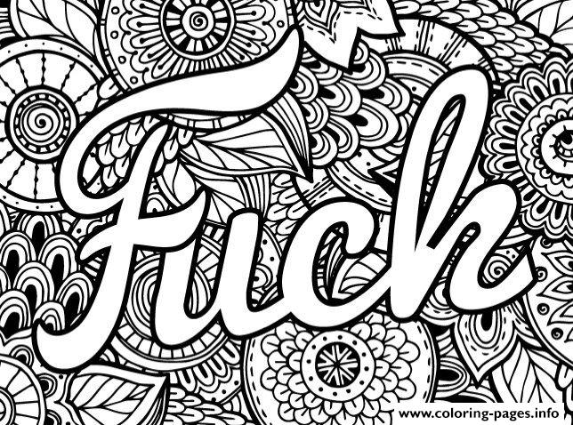 fuck word coloring pages printable
