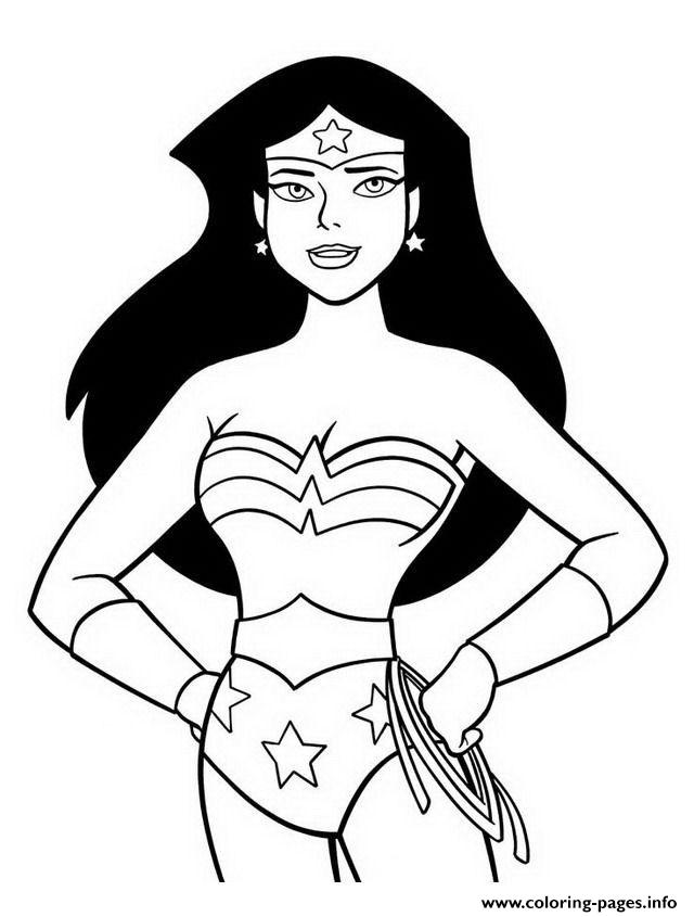 Wonder Woman Cartoon Dessin Anime Enfant Dc Comics coloring