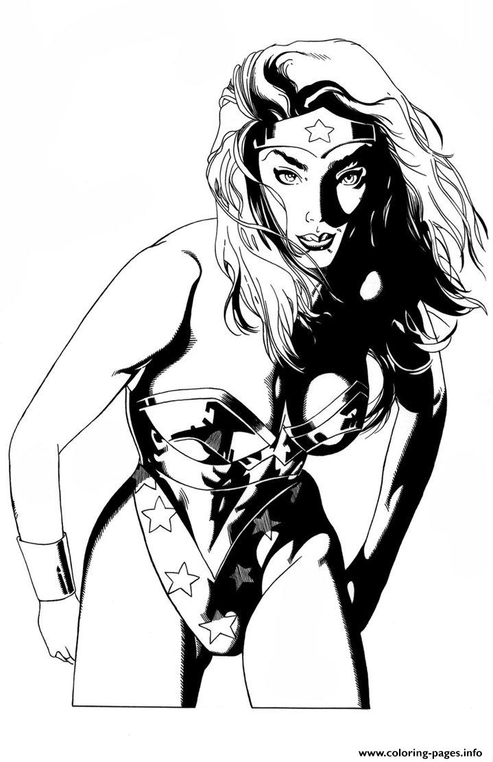 Wonderwoman Adult Pencil And Ink By Danny39 coloring