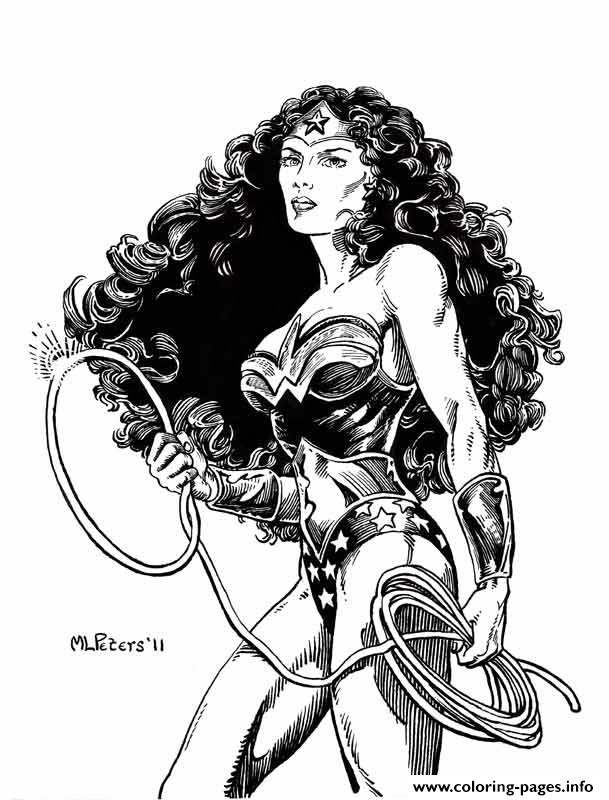 Wonder Woman Original Art coloring