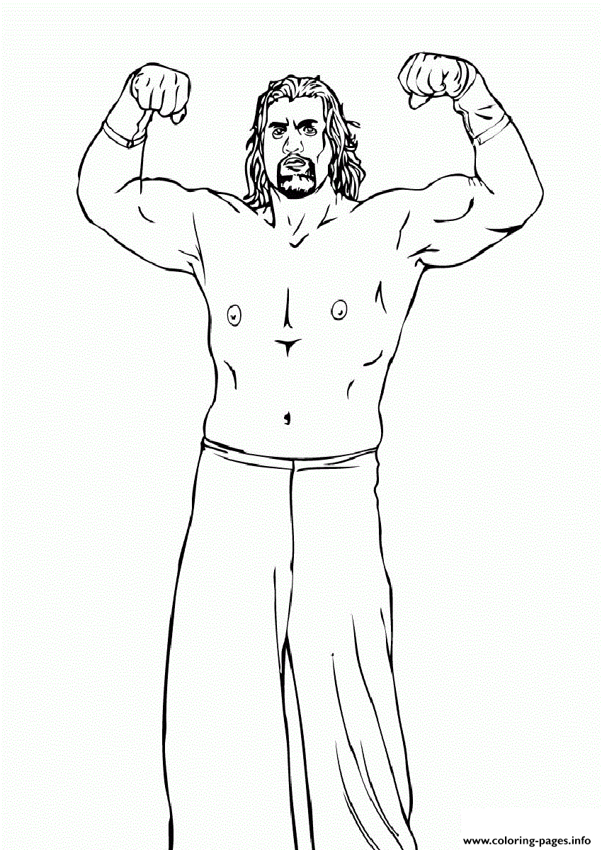 Roman Reigns Wwe coloring