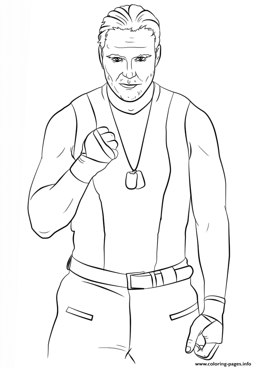 Wwe Dean Ambrose Coloring Page coloring