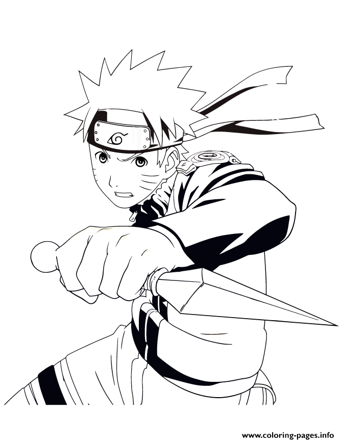 Anime Naruto Coloring page Printable