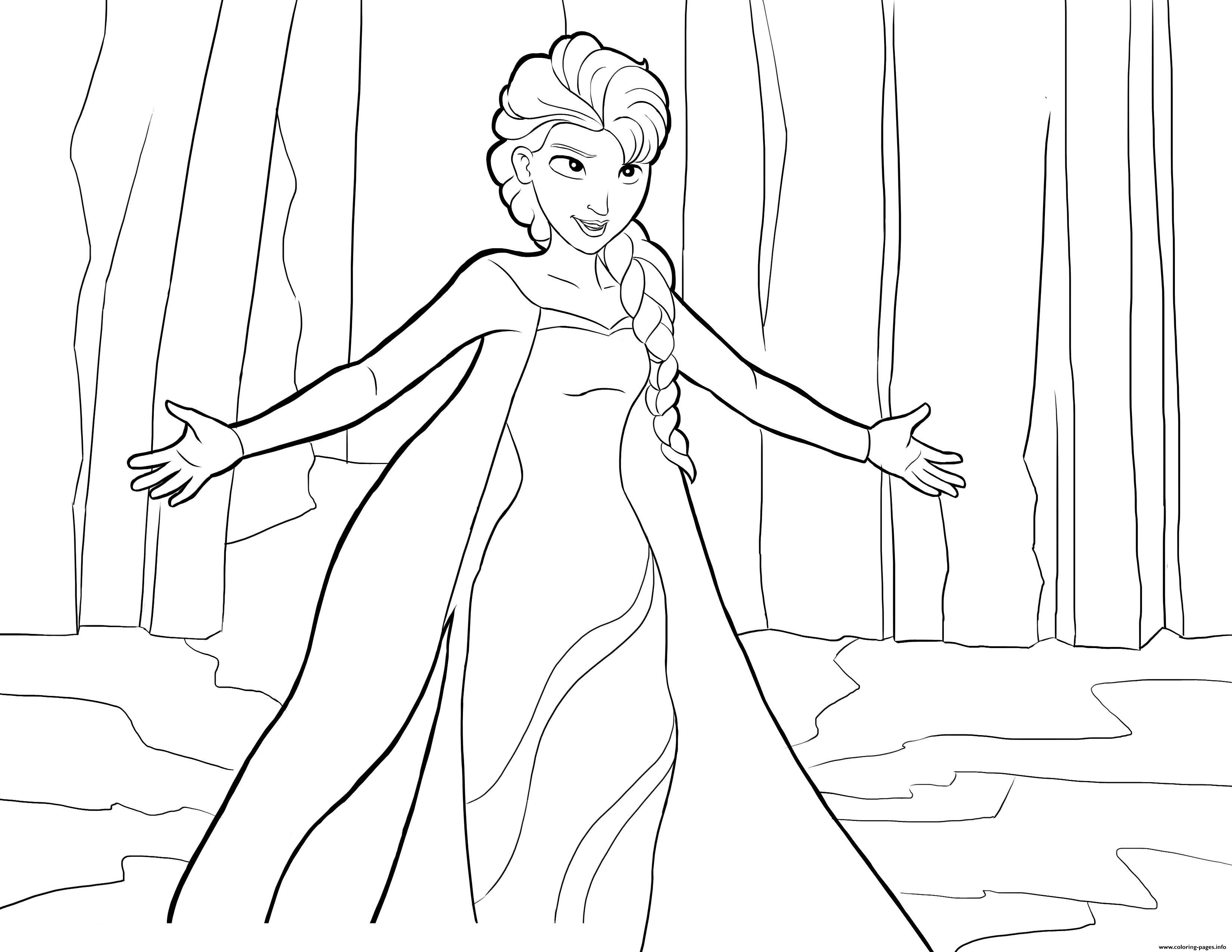 7200 Coloring Pages Printable Elsa For Free