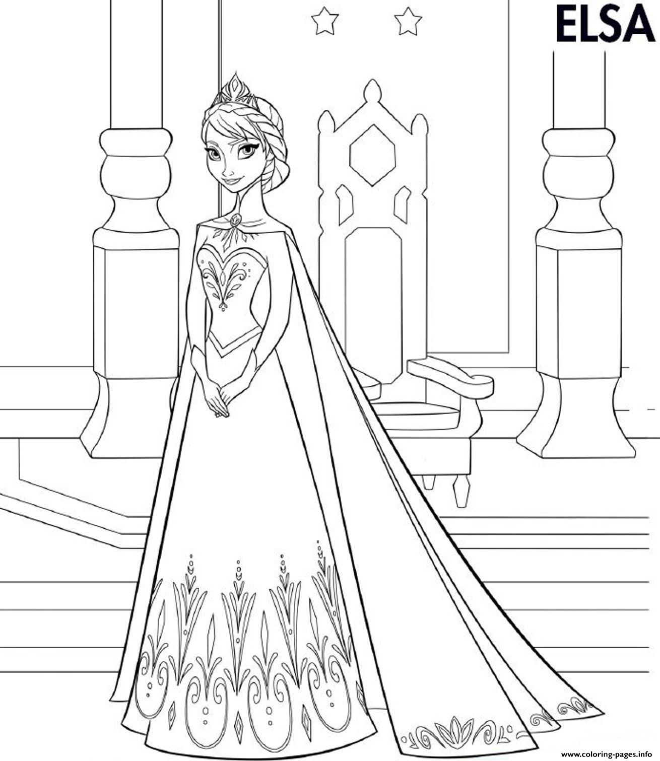 Elsa Frozen Aa6c coloring