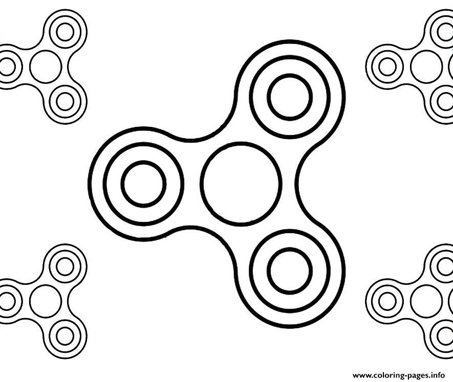 Simple Fidgets Spinners coloring