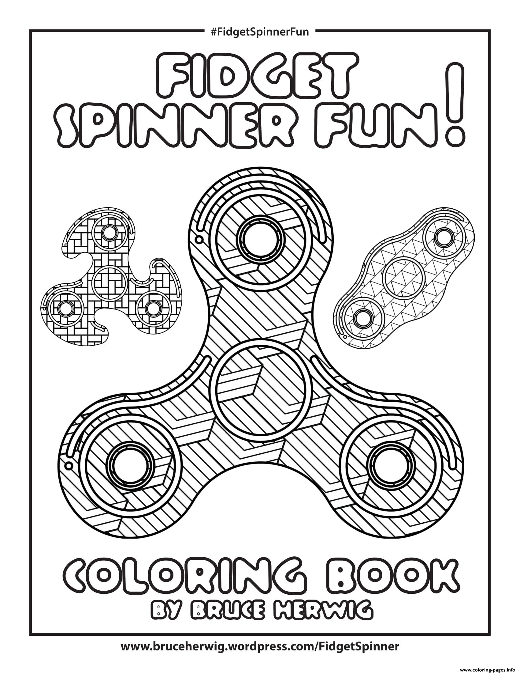 Fidget Spinner Fun Mandala coloring
