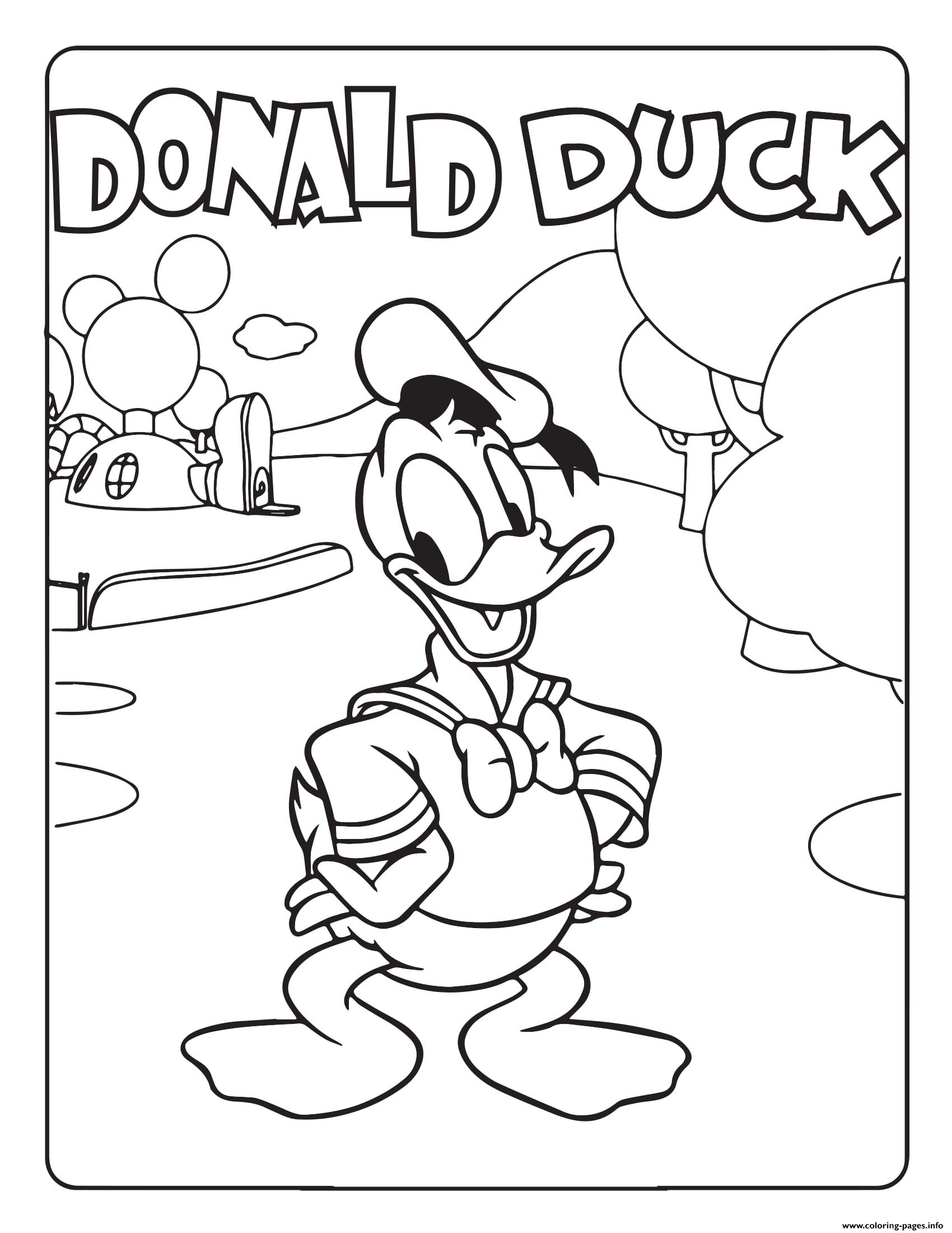 Donald Duck Disney coloring