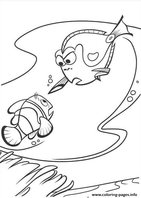 Stopping Nemo Finding Nemo coloring pages