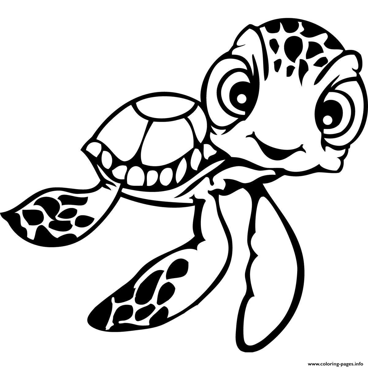 Squirt Finding Nemo Disney Coloring page Printable
