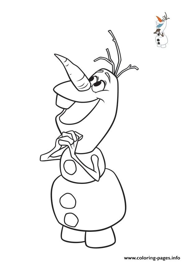 Olaf Waiting For Christmas Frozen coloring