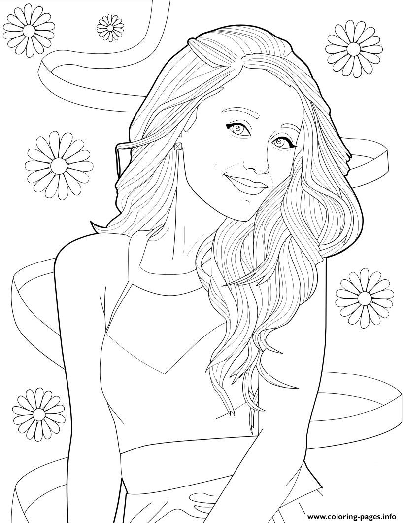 Ariana Grande Coloring page Printable